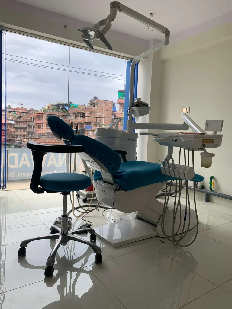 Modern Dental Chair at dentist near me in Bhaktapur- Nawadurga Dental Clinic